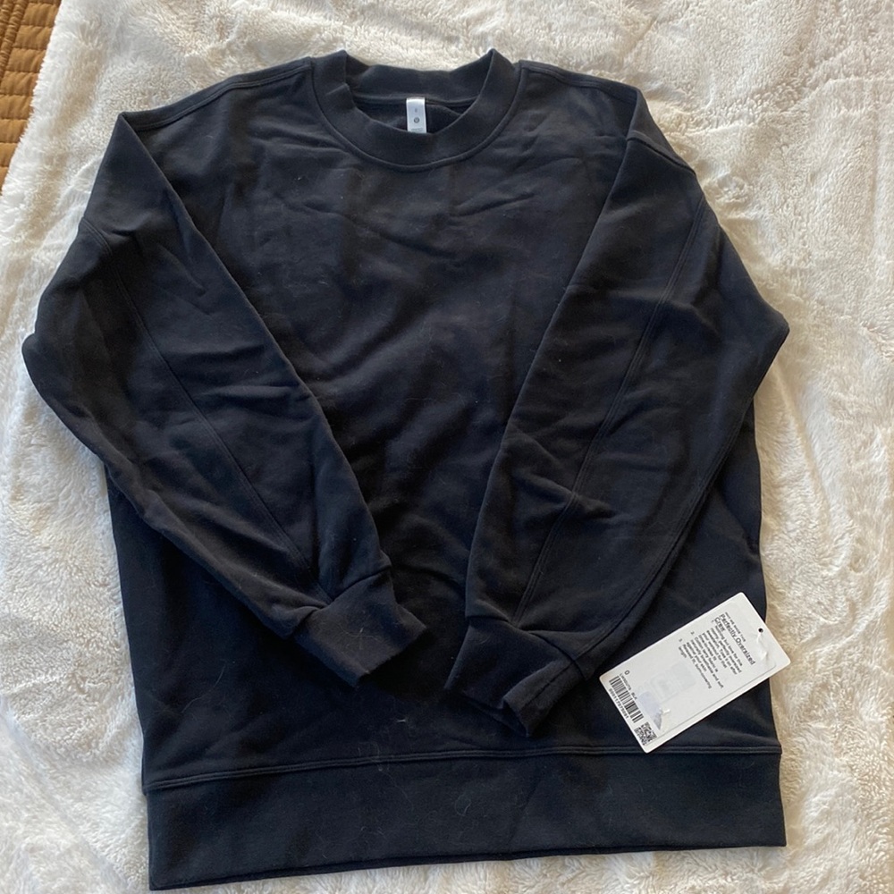 Lululemon Women’s Perfectly Oversized Crew Sweatshirt Black NWT